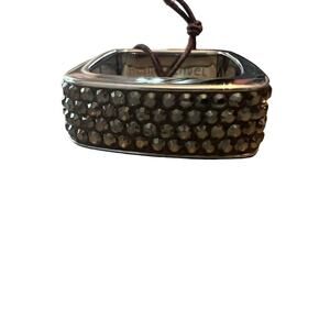 Henri Bendel Silver Tone Ring Size 5 NEW